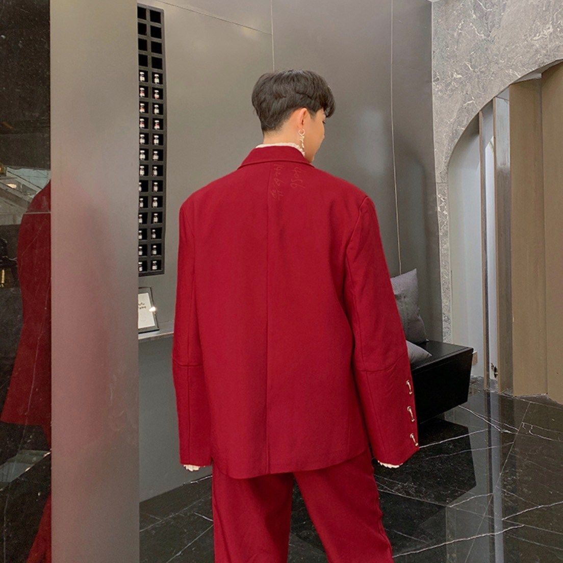 モード系 ジャケット スーツ セットアップ パンツ ストリート【0914