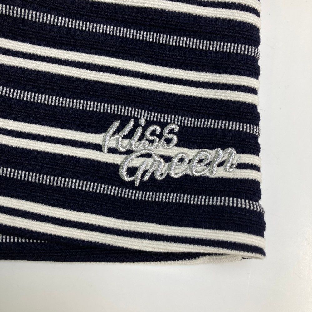 キスオンザグリーン ボーダーセットアップ サイズ2 ゴルフウェア KISS