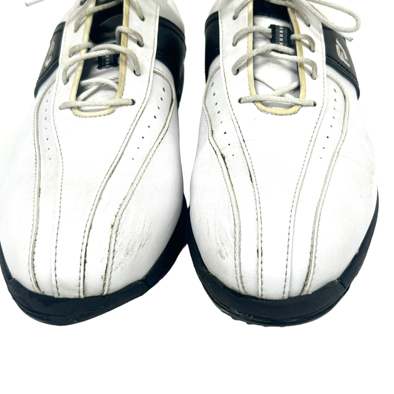 フットジョイ■グリーンジョイ【45303】ホワイト／ブラック■26.0■W:(EE)■扱いやすく快適なエントリーシューズ■日本仕様■新品 | [フットジョイ] Traditions #57903 White 7.5W | FootJoy