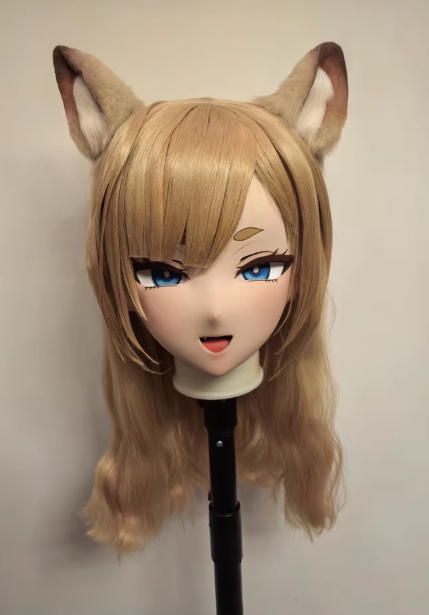 全頭マスク ロック付き NO.1161 フルマスク ロリータ人形 コスプレ 全頭面 変身 仮装 着ぐるみ 二次元 コスチューム kigurumi