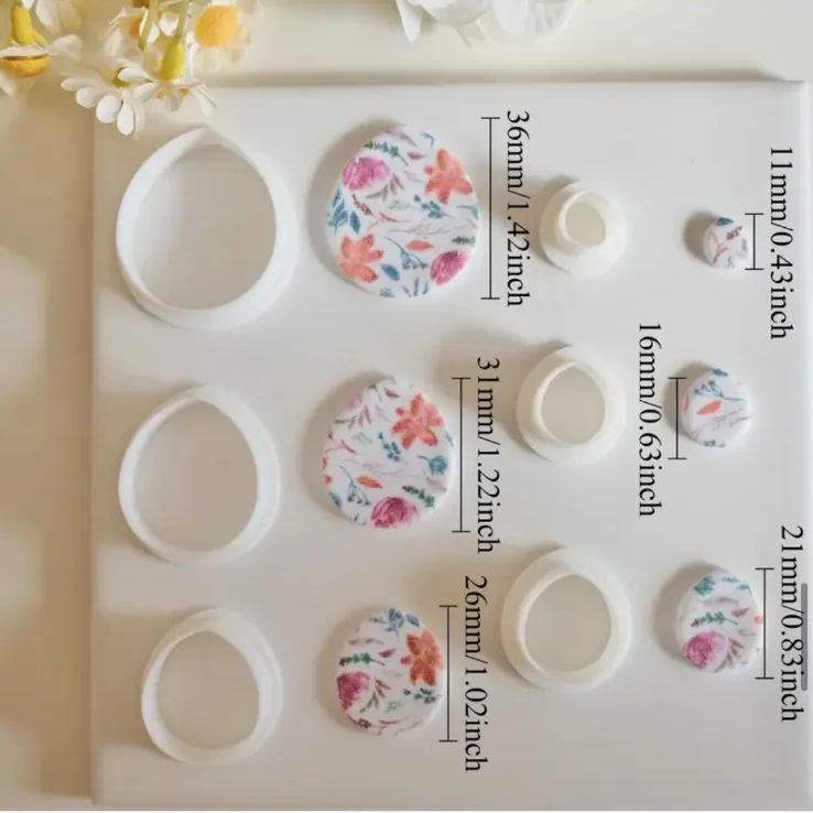 No.197【6個セット】クレイカッターセット ポリマークレイ/陶芸 抜き型