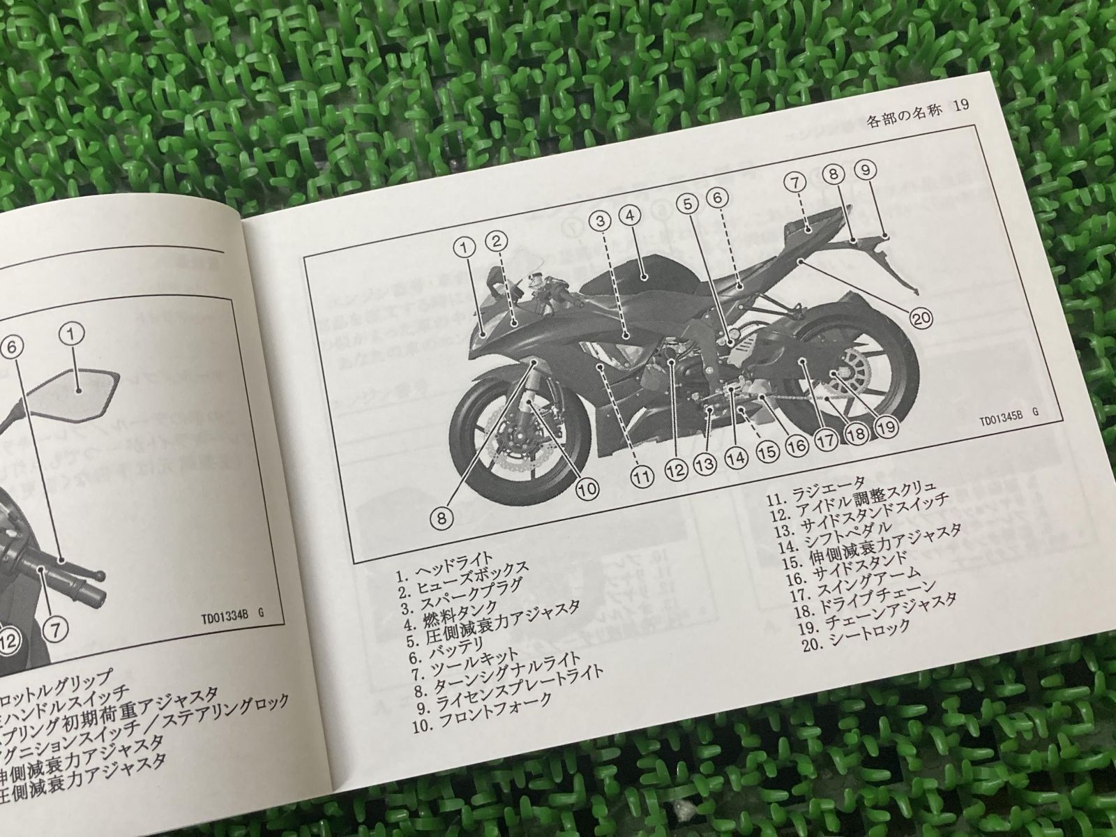 9…様 ご確認 ニンジャZX-6R・ABS 取扱説明書 1版 社外 中古 ZX636F Ninja