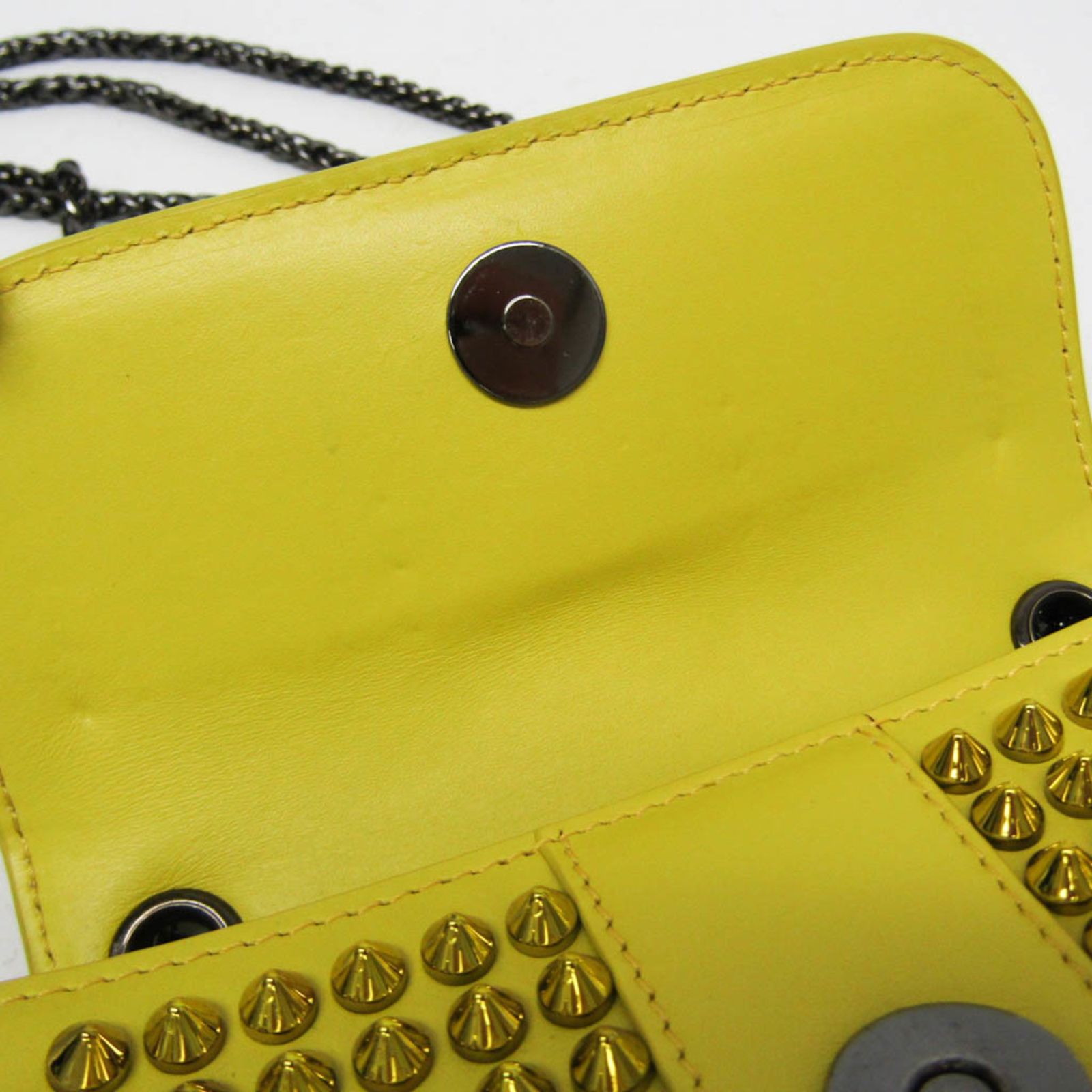 美品クリスチャンルブタン スイートチャリティ レザースタッズショルダーバッグ Christian Louboutin Louboutin/クリスチャンルブタン