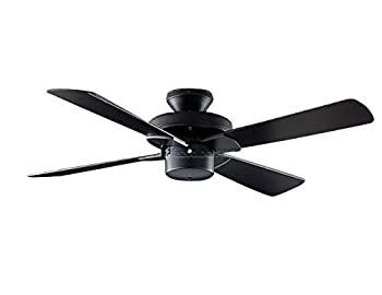 中古】 コイズミ シーリングファン ブラック 薄型 軽量 リモコン 簡易