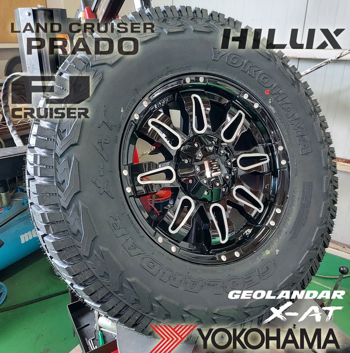 JL JK ラングラー エクスプローラー 17インチ LEXXEL Balano バレーノ ヨコハマ ジオランダー X-AT 265/70R17  265/65R17 285/70R17 295/70R17 タイヤホイールセット - メルカリ