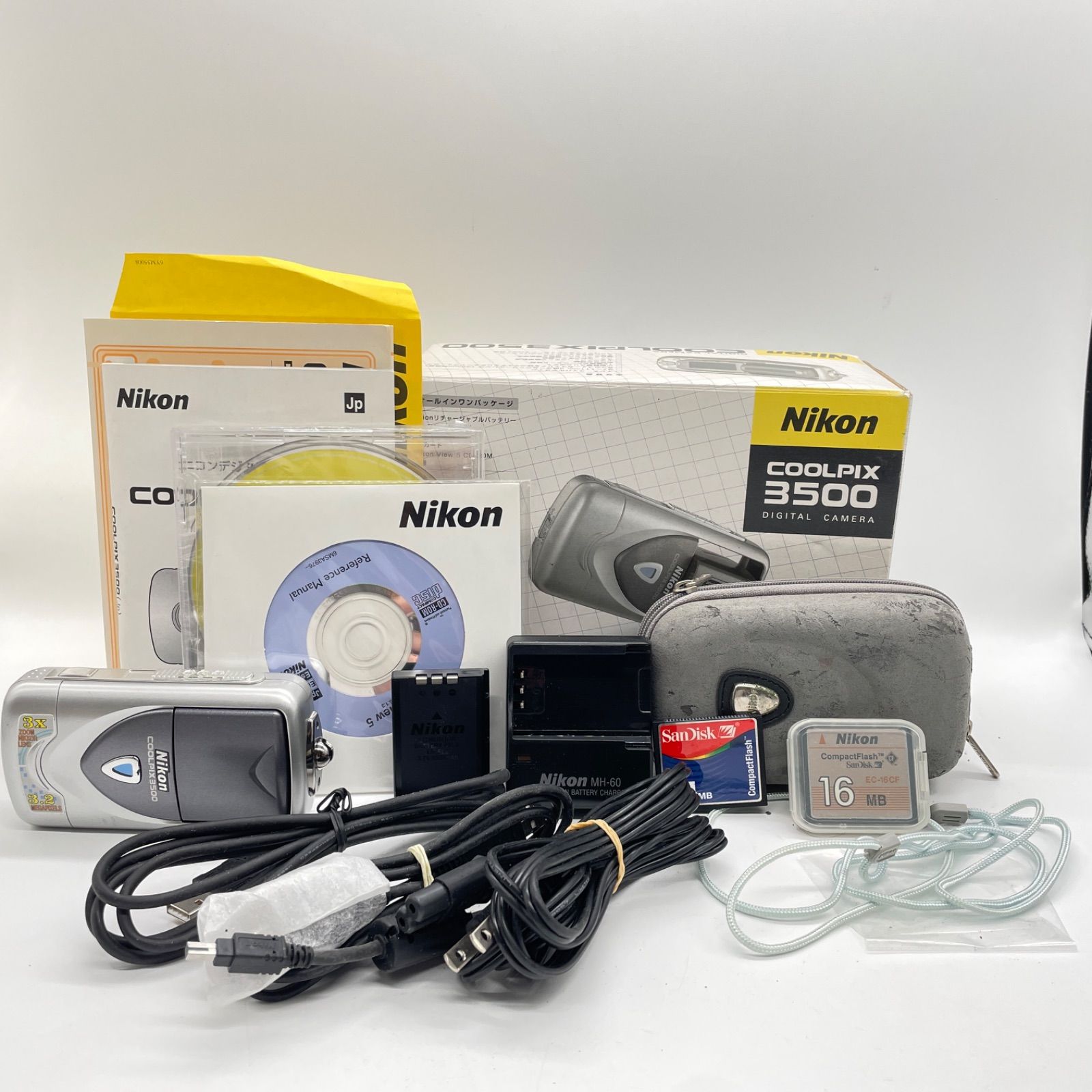 【動作品・転送特典無料あり・備品元箱付き】Nikon coolpix E3500 動作品・転送特典無料あり・備品元箱付き】Nikon coolpix E3500