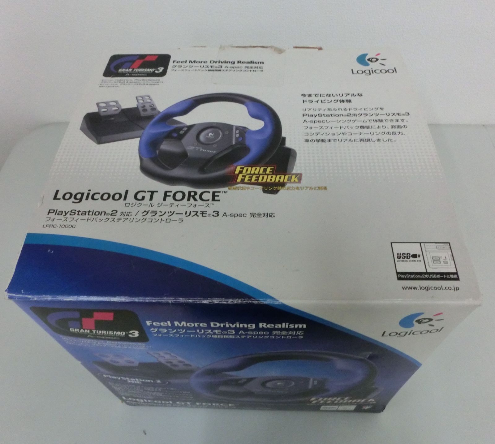 TAKA44-23】☆Logicool GT FORCE Feel More Driving Realism