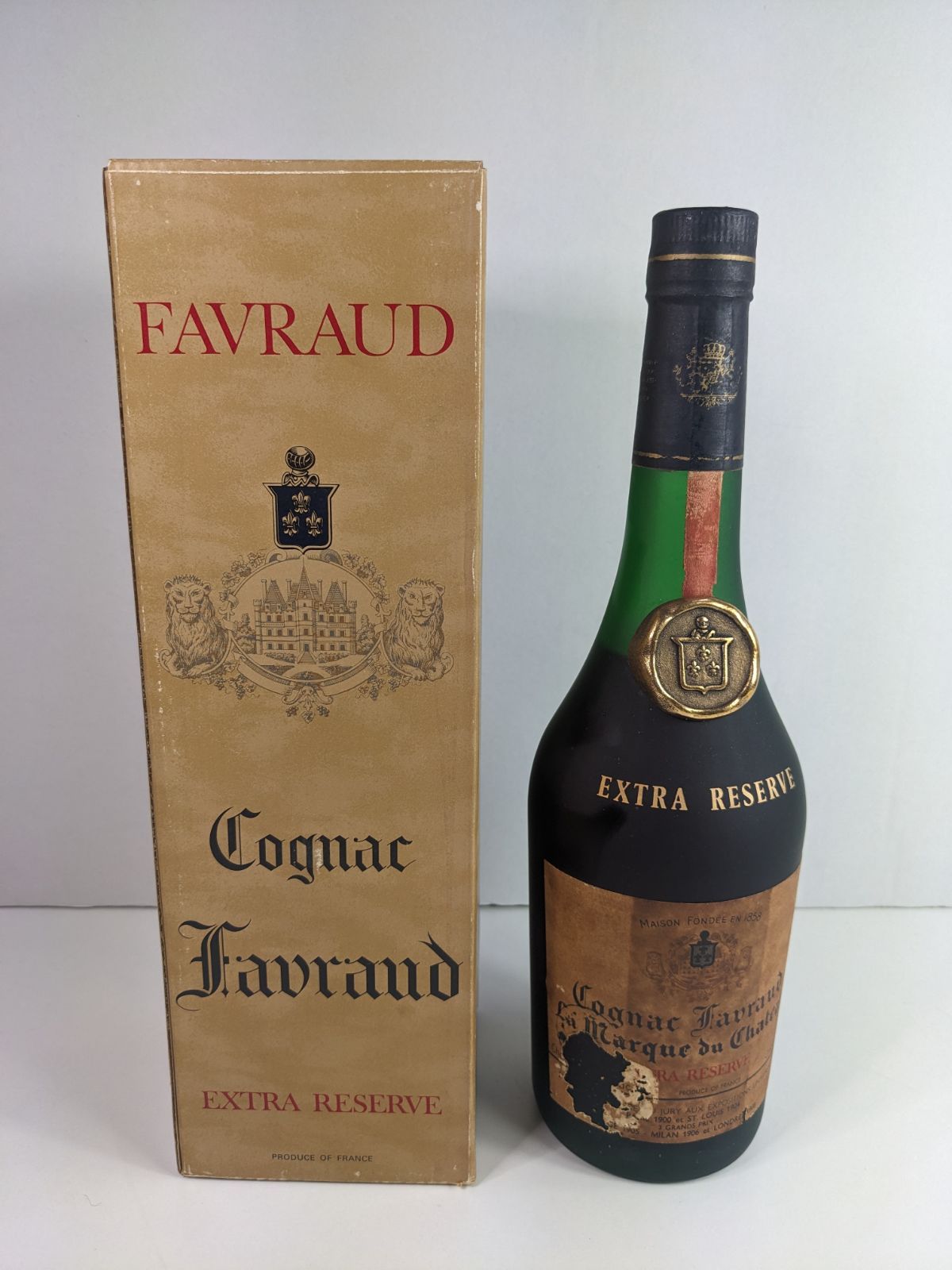 未開栓】古酒 ファブロ Favraud マルキ ド シャトー Marque du Chateau エクストラリザーブ EXTRA  RESERVEコニャック容量 度数 記載なし1228グラム - メルカリ