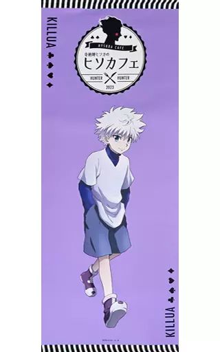 タペストリー　キルア=ゾルディック タペストリー 「HUNTER×HUNTER×animatecafe 奇術師ヒソカのヒソカフェ」 受注生産限定 afe29462461f100ea81366aff901e4