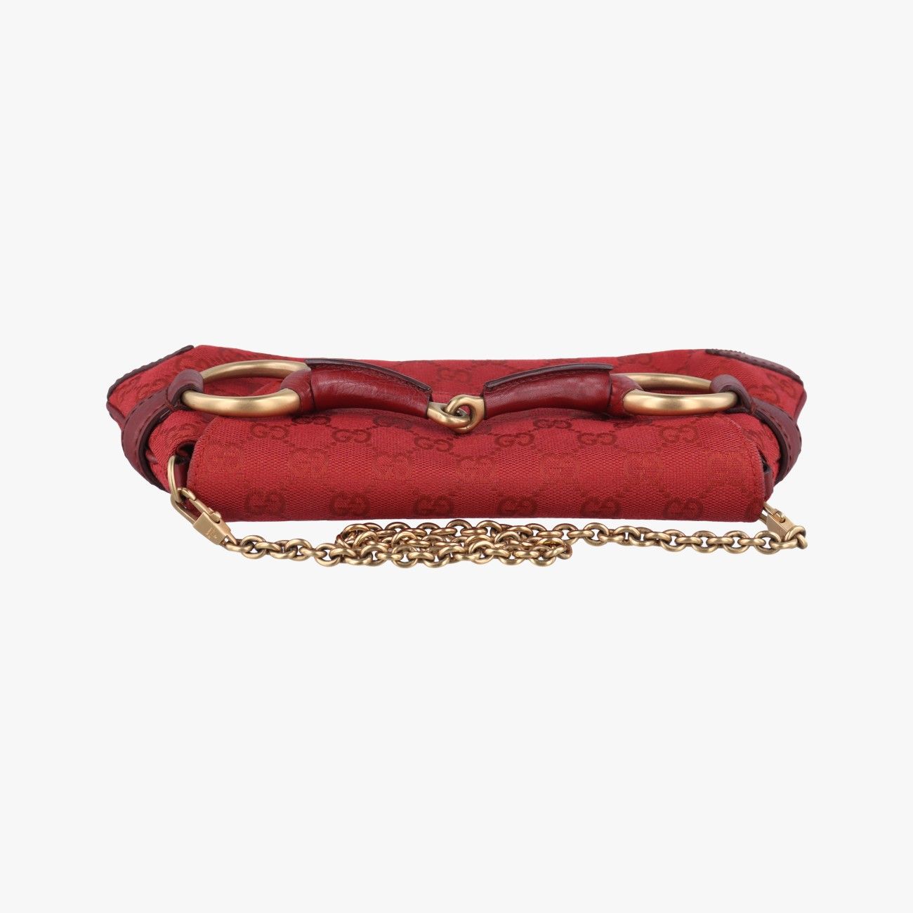 グッチGucciホースビットレッドキャンバス×レザー114923 - メルカリ