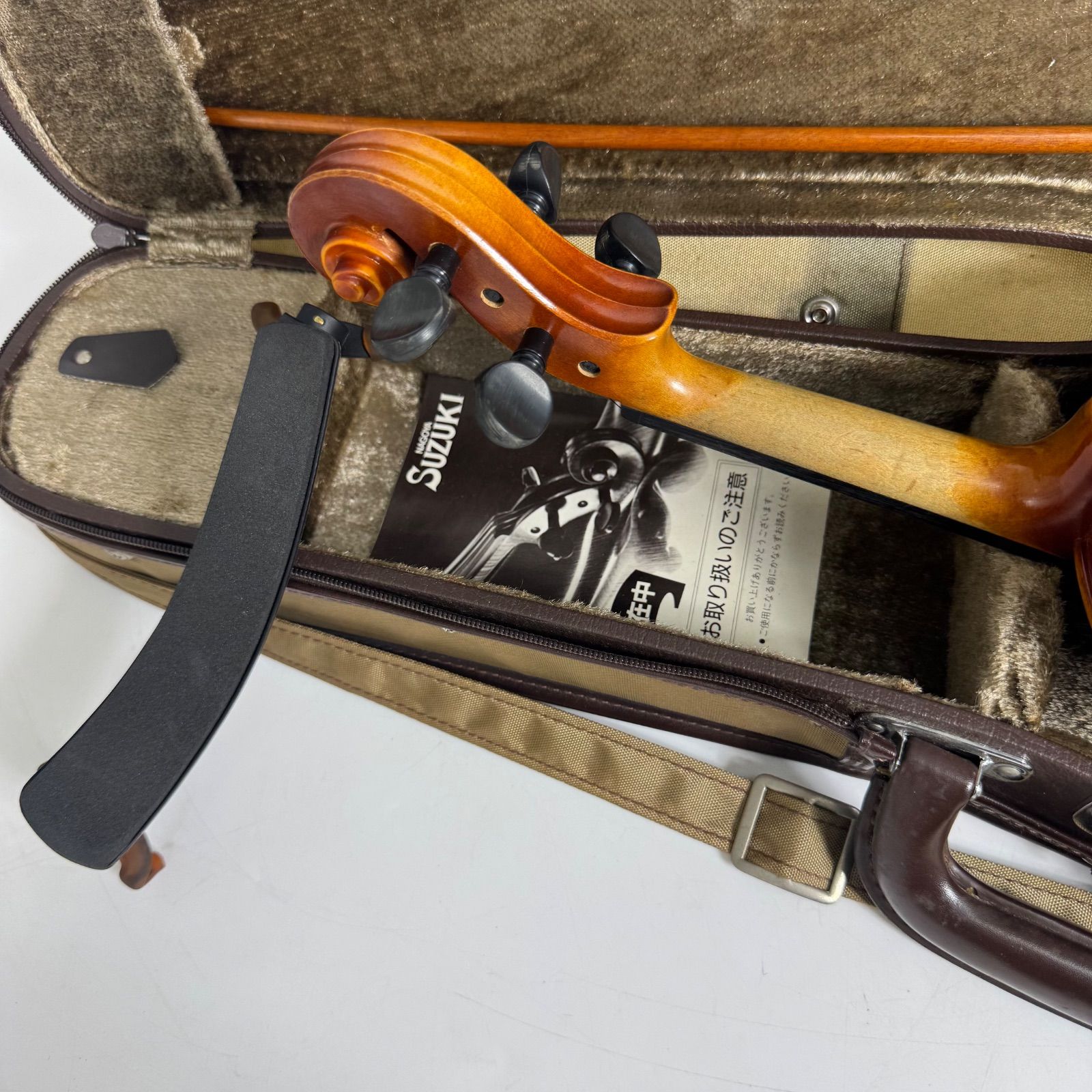 鈴木バイオリン製造 No.280 1/2サイズ バイオリン ケース・弓・肩当て