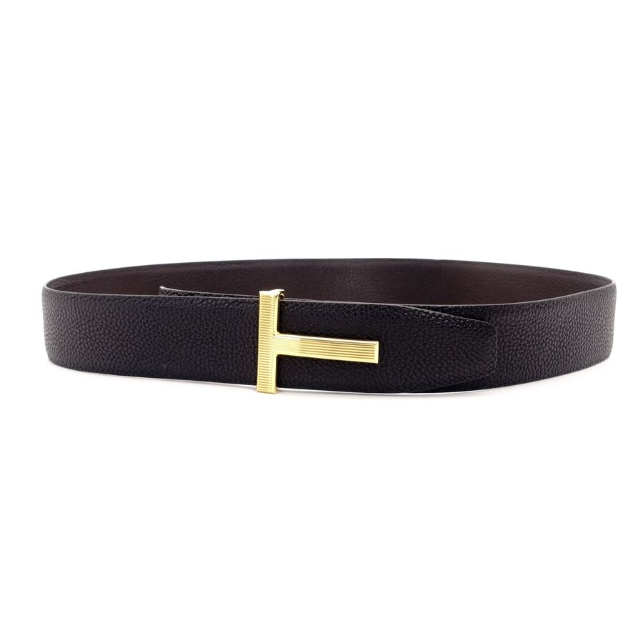 TOM FORD リバーシブル レザー ベルト ゴールド金具 サイズ90