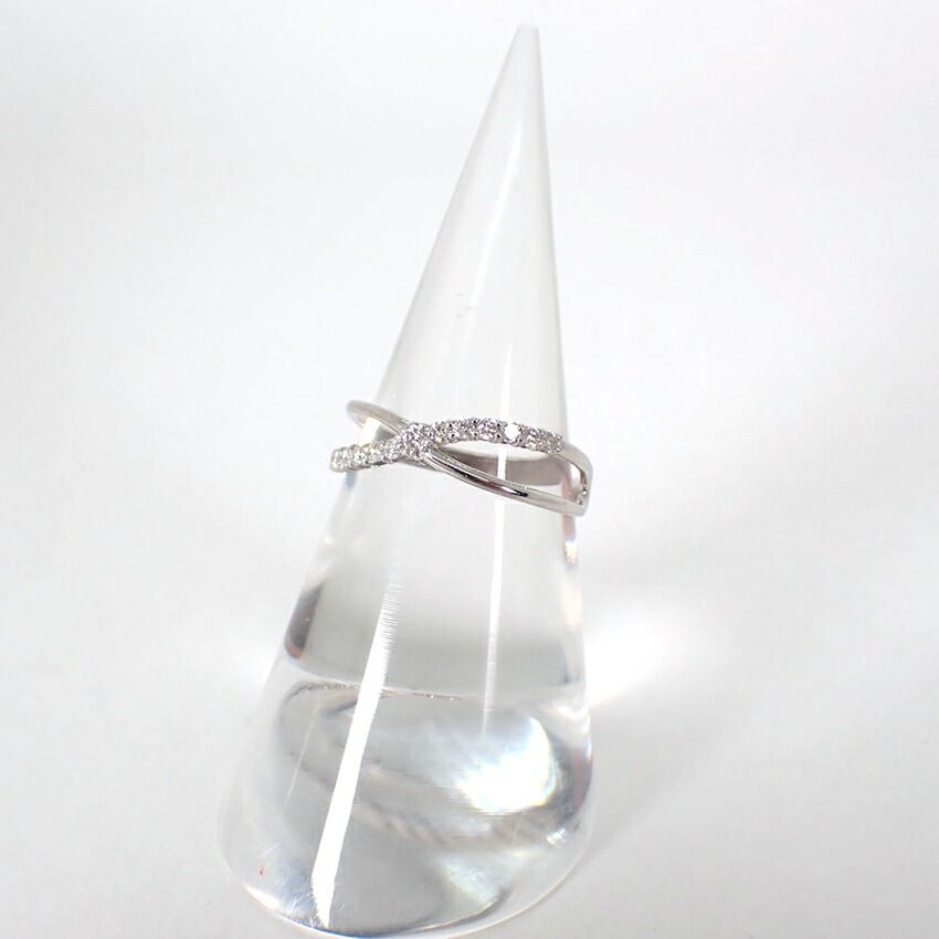 K18WG ダイヤモンド/0.17ct/リング /11号/g427-49 - メルカリ 