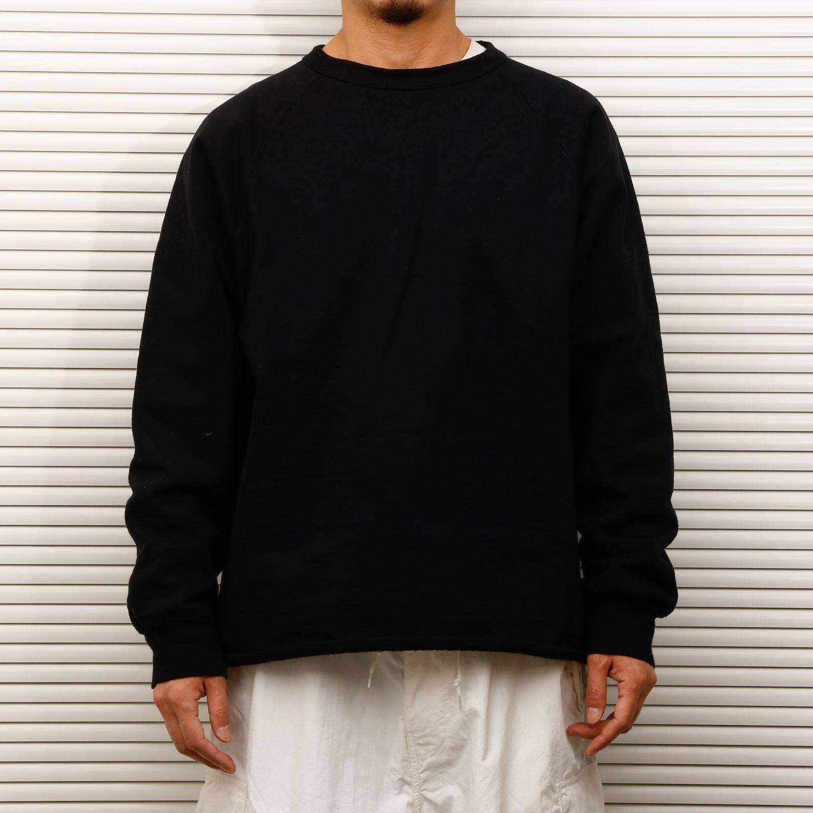 WALLA WALLA SPORT ワラワラスポーツ 13oz CREW SWEAT SHIRT BLACK 