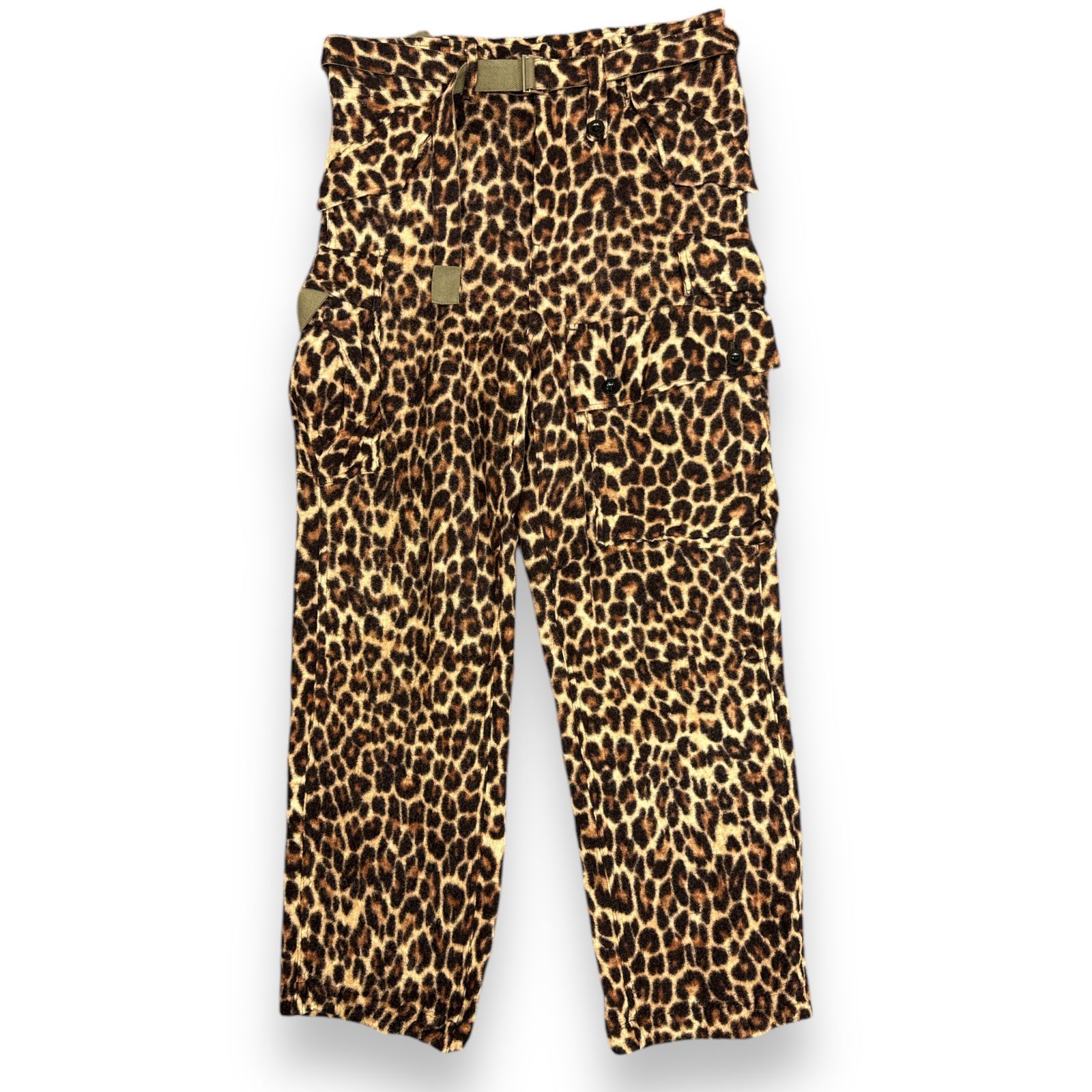 Sacai 20AW Leopard Shrivel Pants レオパードシュリベルパンツ カーゴ サカイ 20-02393M ブラウン 1  79430A5 - メルカリ