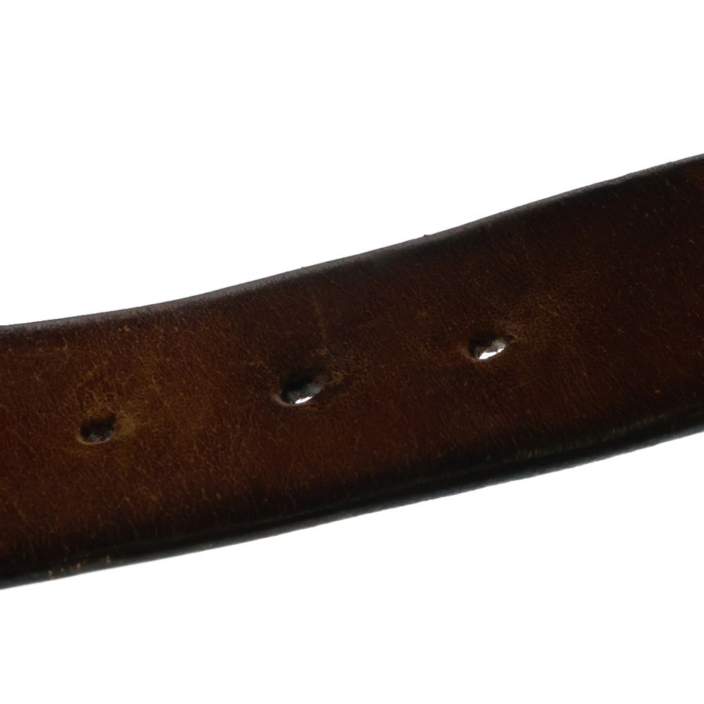 goro's (ゴローズ) 4cm可動式ズレ角バックル ベルト ブラウン goro's