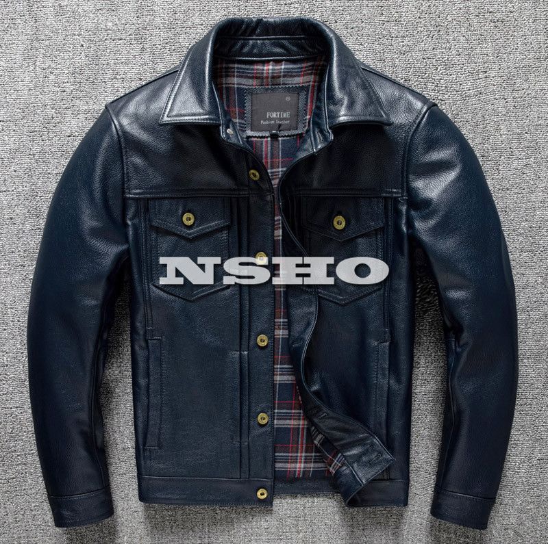 上質革ジャン カウハイド メンズ レザー ジャケット イタリアン 牛革