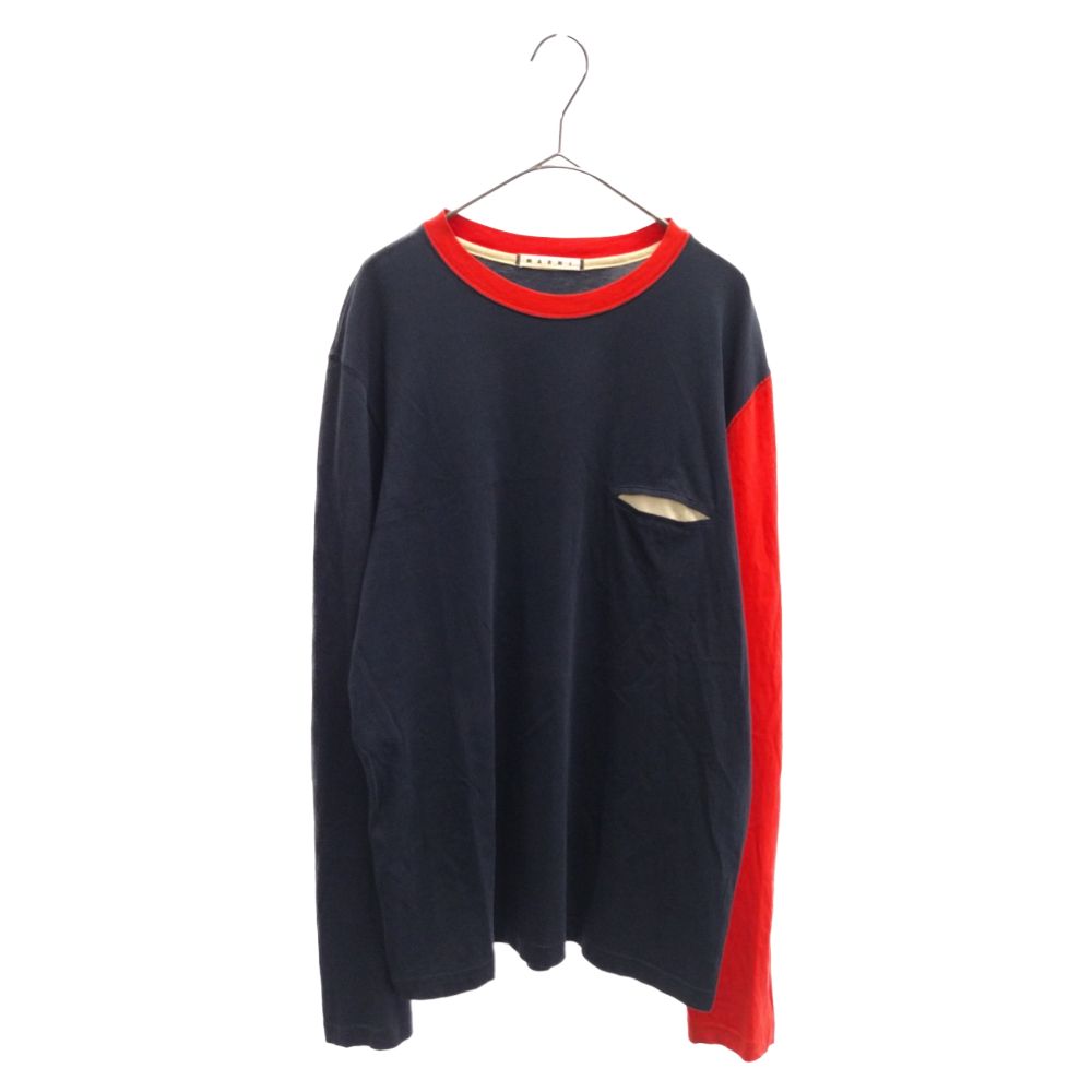 MARNI (マルニ) Raglan Pocket L/S Tee ラグラン ポケット 長袖Tシャツ