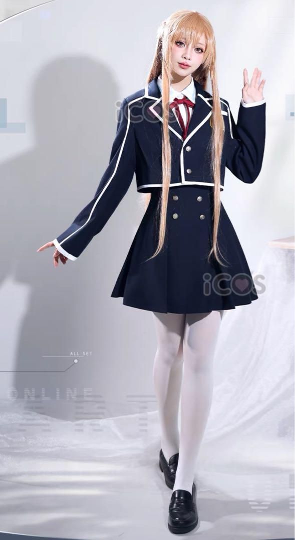 iCOS SAOソードアートオンライン アスナ 制服コスプレ ウィッグ 靴追加可