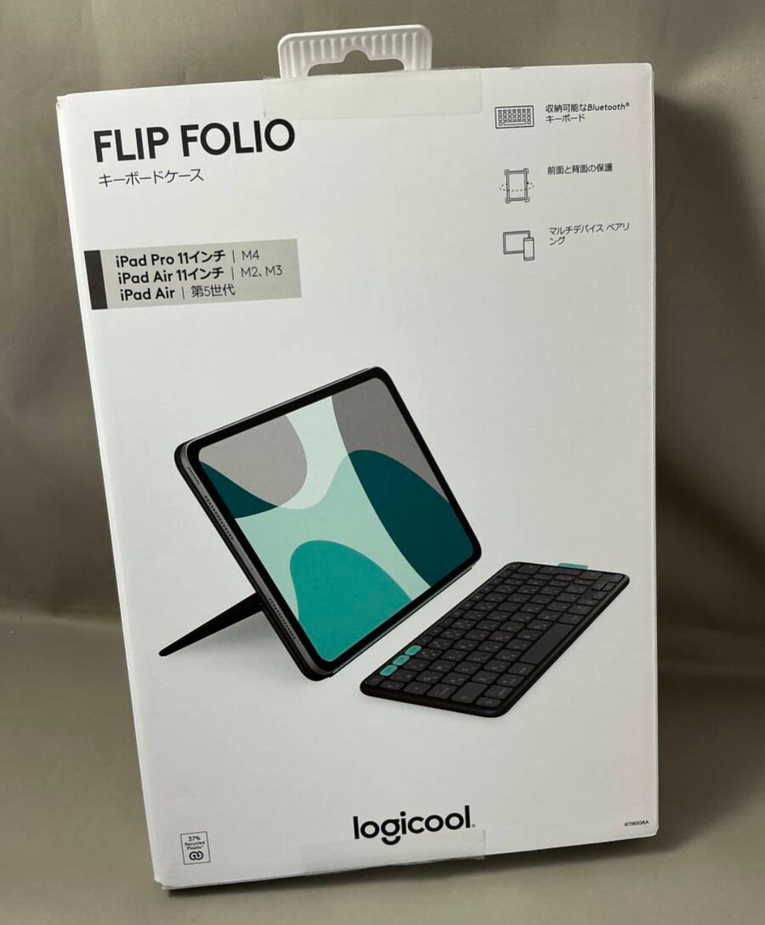 ♥ logicool Flip Folio iPad対応キーボードケース iK1185GRA グラファイト