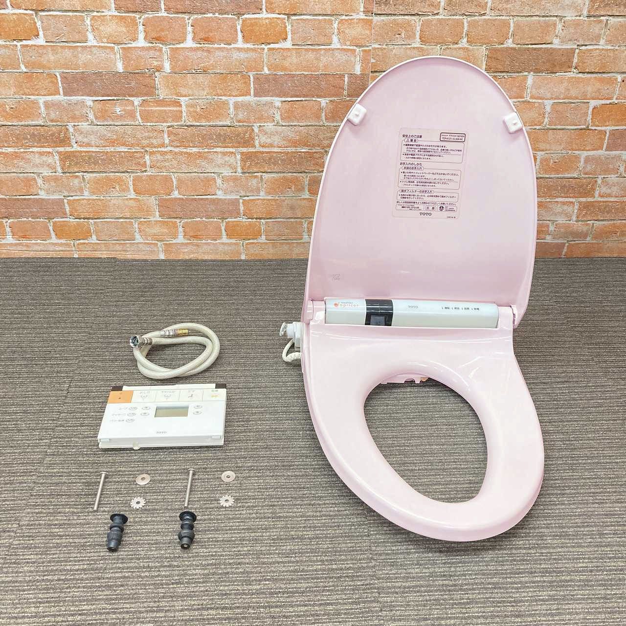 TOTO リモコン付 電気温水便座 ウォシュレット シャワートイレ TCF4121 SR2 パステルピンク 1D022107