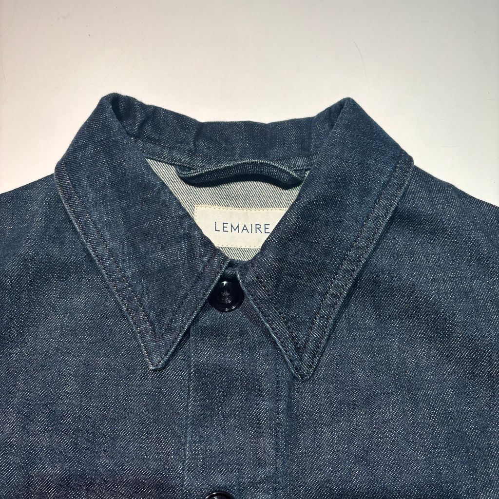 LEMAIRE ルメール 19AW JINGHI SAS デニムポケットオーバーシャツ W193 SH249 LDO38 インディゴ 36 IT1A5B1SFT5O LEMAIRE - LEMAIRE ルメール 19AW JINGHI SAS デニムポケット