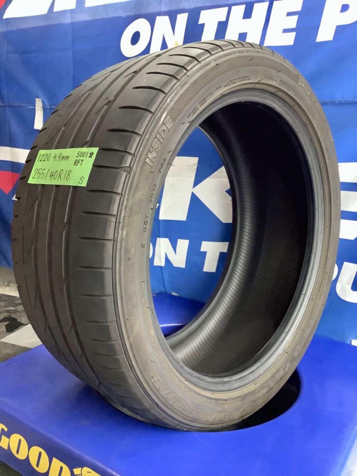 送料込み］255/40R18 BRIDGESTONE POTENZA S001 ⭐︎ RFT BMW承認 ブリヂストン ポテンザ ランフラット  中古タイヤ1本 - メルカリ