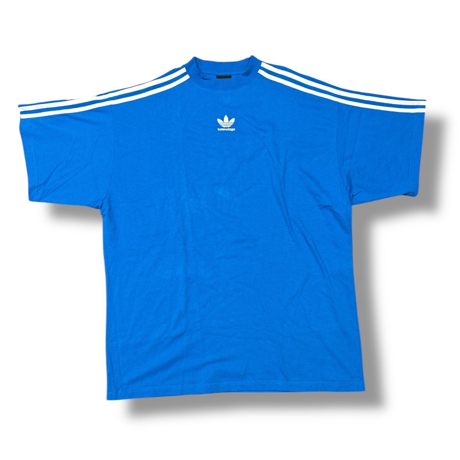 【Adidas】★BalenciagaコラボゆるTシャツ紺 2022トレンド】Adidas x BALENCIAGAコラボtシャツコピー人気