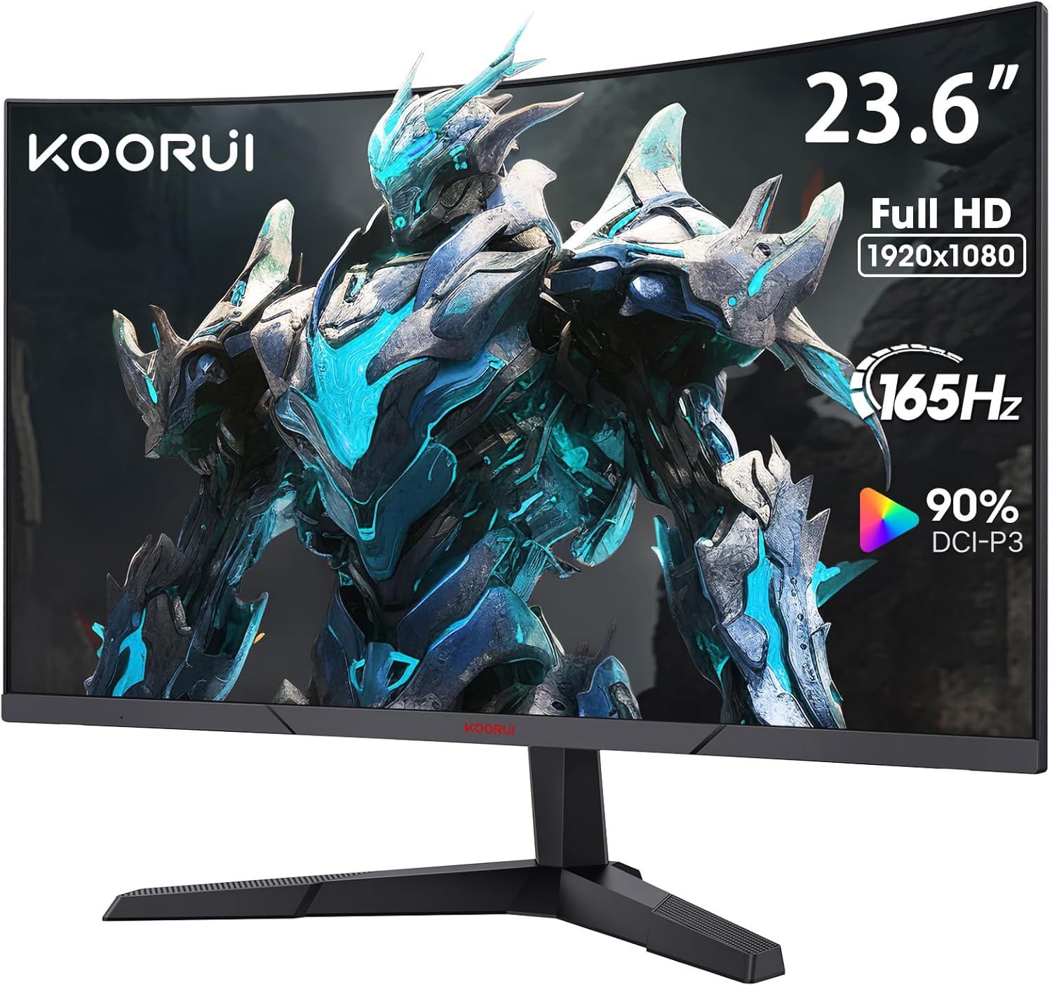 KOORUI 23.6インチ湾曲ゲーミングモニター｜165Hz FHD｜24E6C