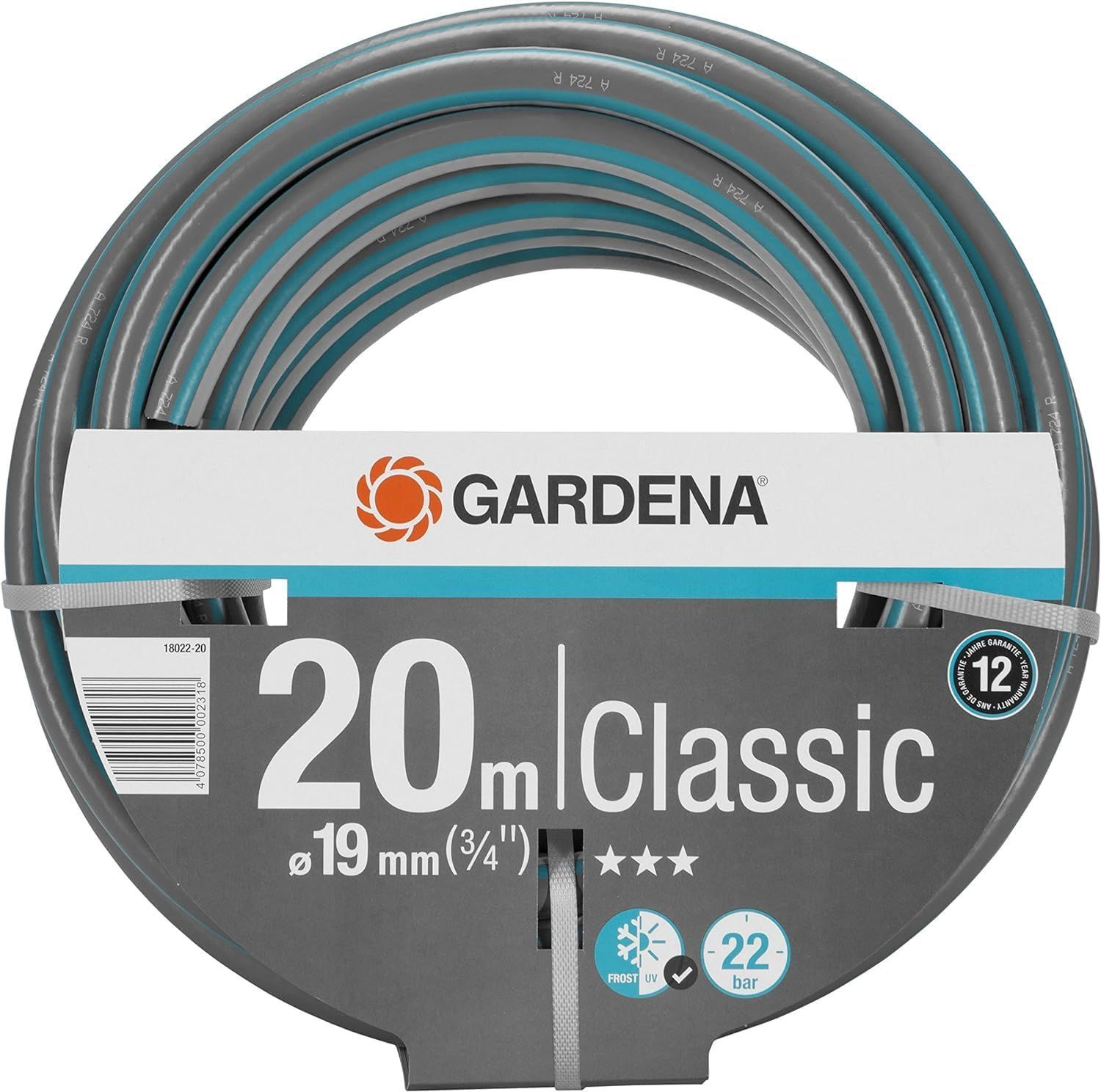 18022-20 長さ20m 19mm 3|4 製品 最大12年 Classic ホース GARDENA ガルデナ