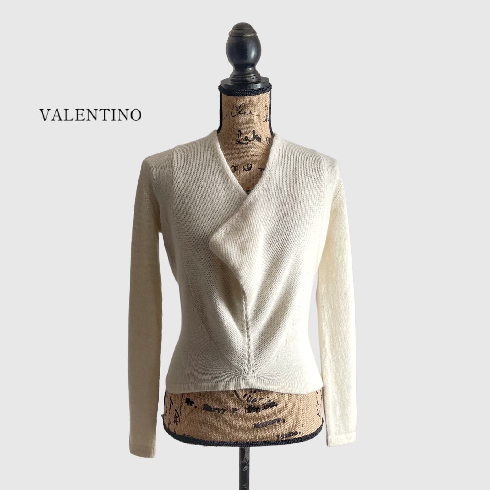 VALENTINO ヴァレンティノ セーター アイボリー カシミア レディース