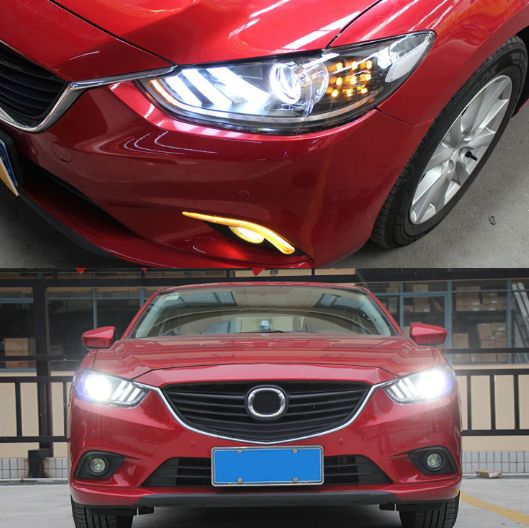 マツダ アテンザ GJ系 LEDヘッドライト 左右セット 14-15年式対応 フルLEDプロジェクターランプ