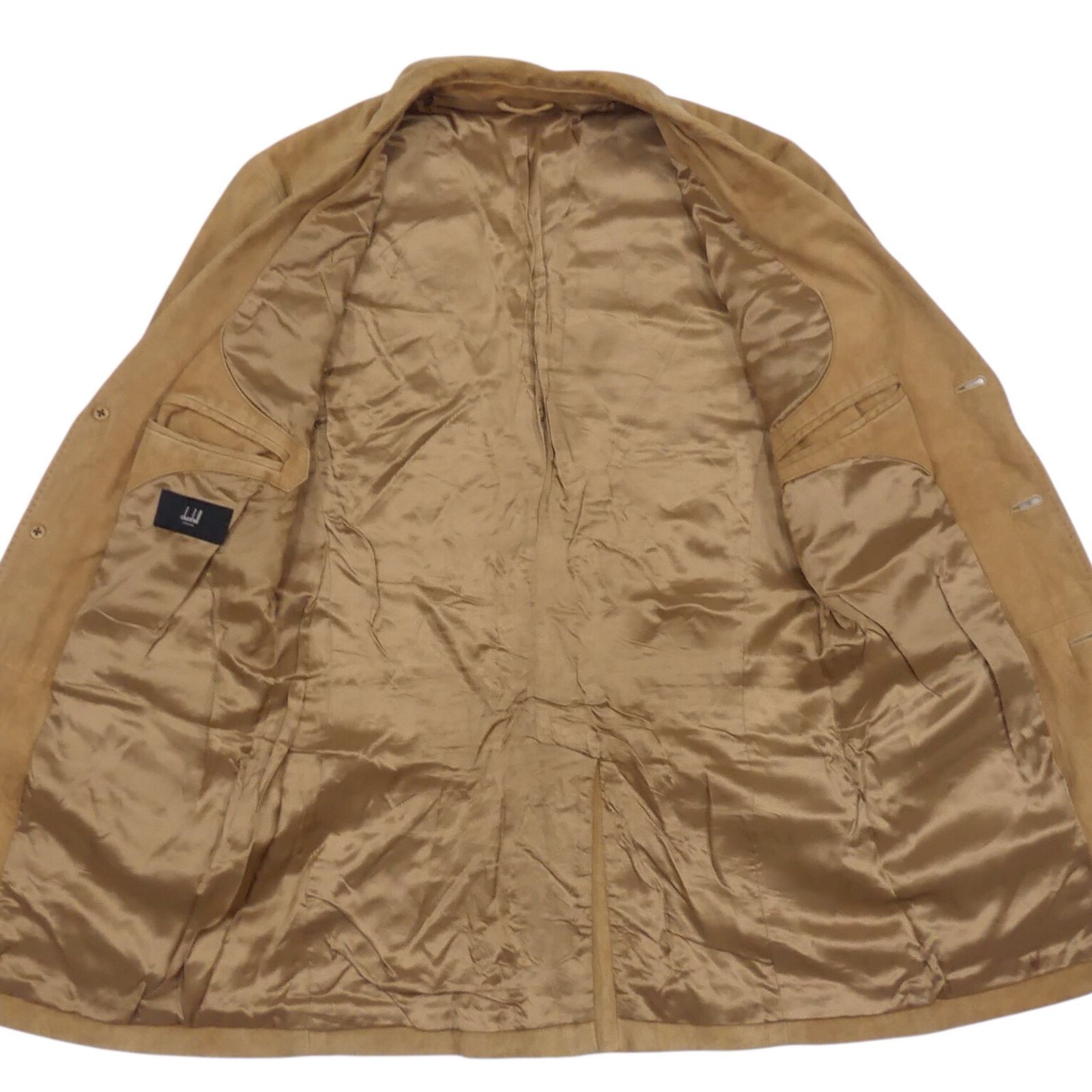 dunhill ダンヒル テーラードジャケット S イタリア製 レザー 茶