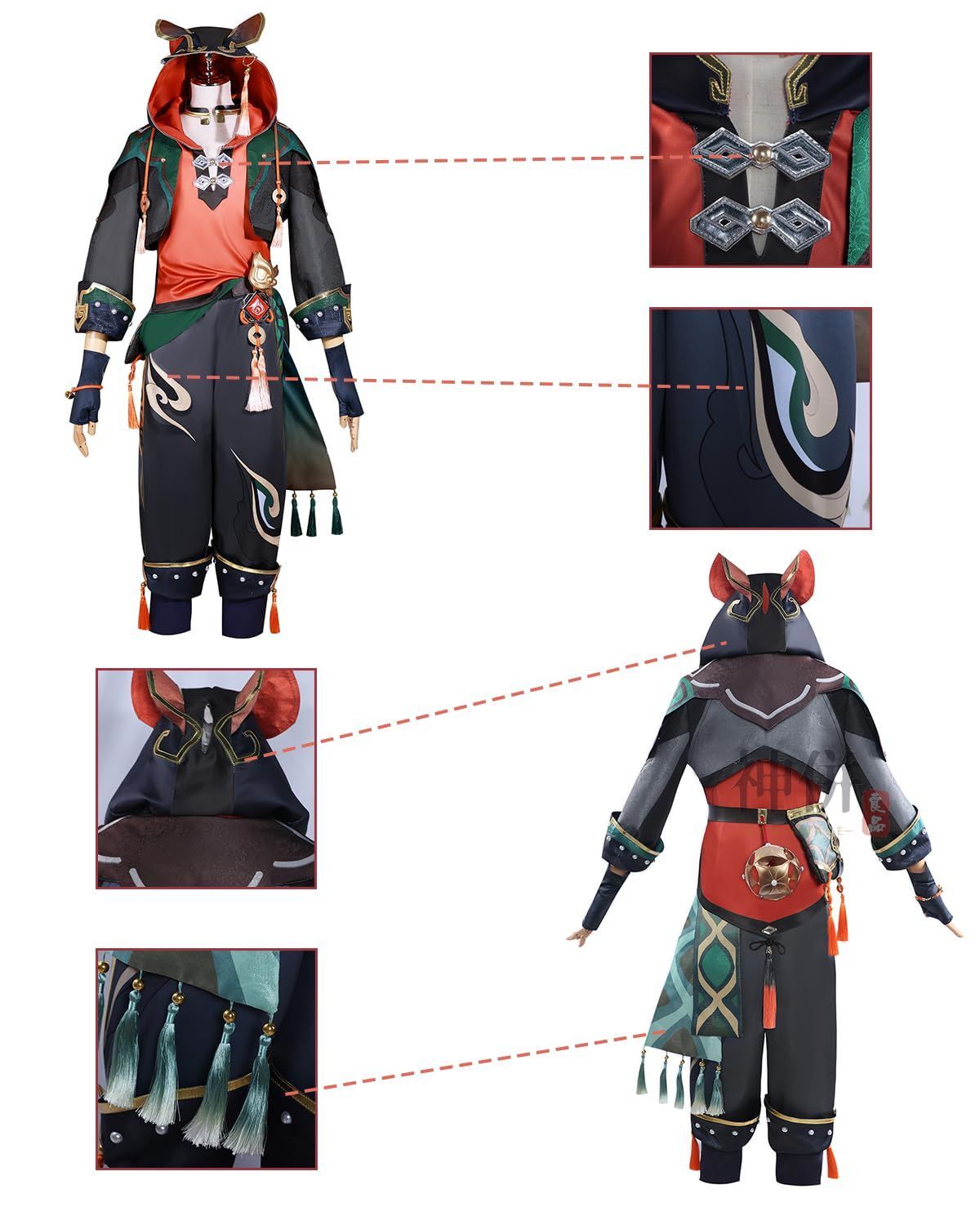 コスプレ衣装｜黒フリーナ（ウィッグ付き） Amazon.co.jp: 原神 フリーナ/黒フリーナ コスプレ衣装 フル