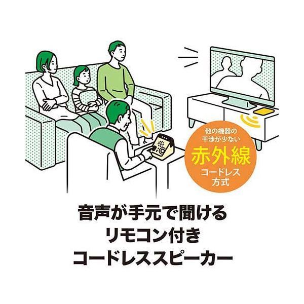 赤外線コードレススピーカーAT-SP450TV