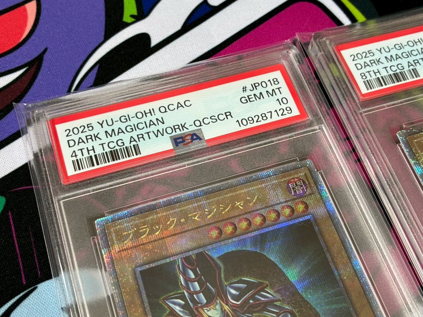 【PSA10】 ブラックマジシャン 25th クオシク 絵違い 4連番 遊戯王 PSA10】 ブラックマジシャン 25th クオシク アートコレクション