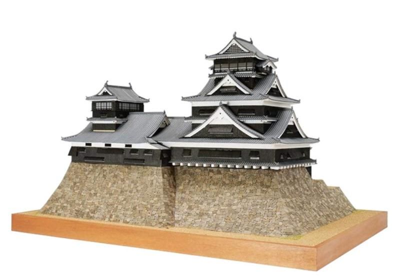 ウッディジョー 1|150 熊本城 木製模型 組み立てキット