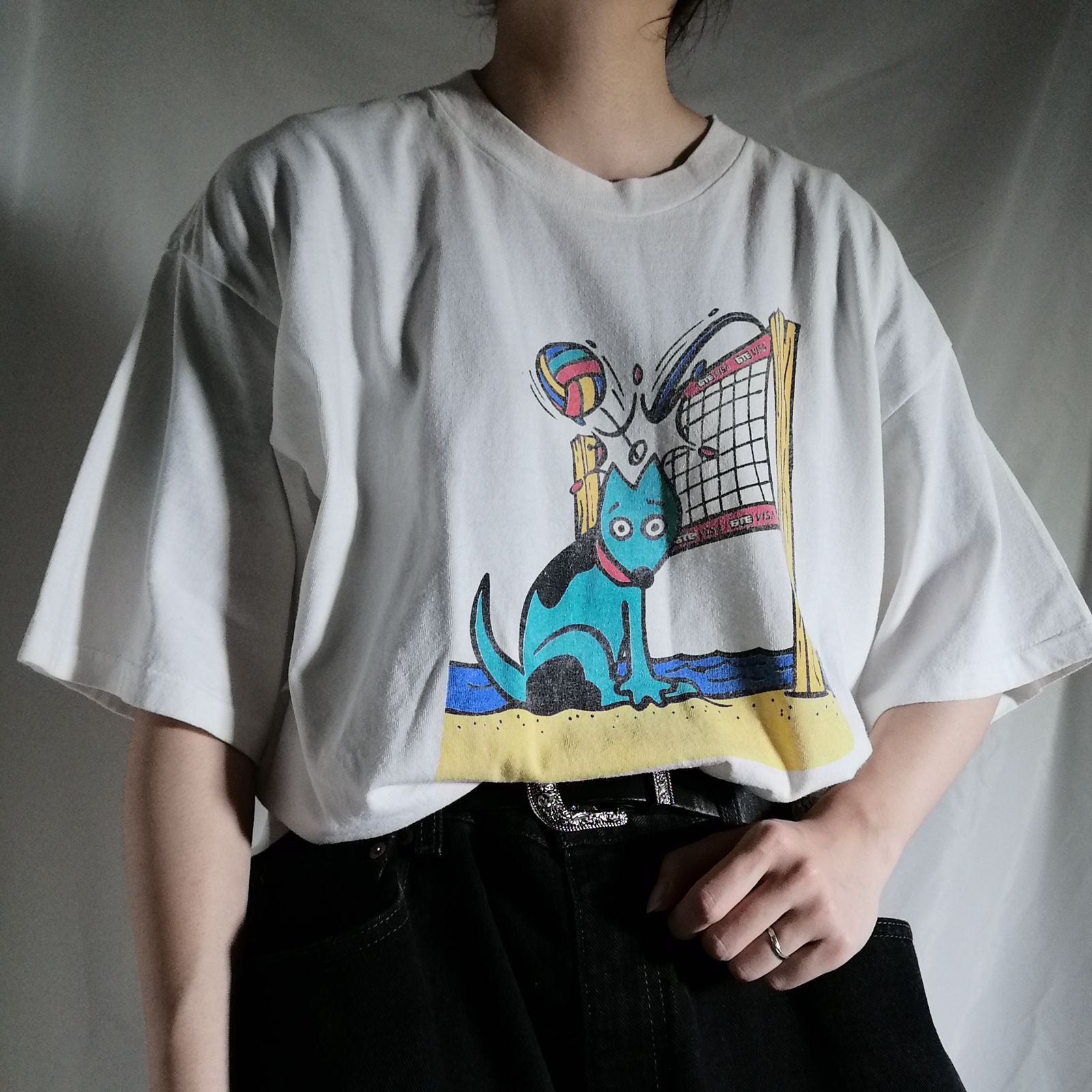 シングルステッチtシャツ　ヴィンテージ80s 90s アメリカ製　アニマル　牛肉 シングルステッチtシャツ ヴィンテージ80s 90s アメリカ製