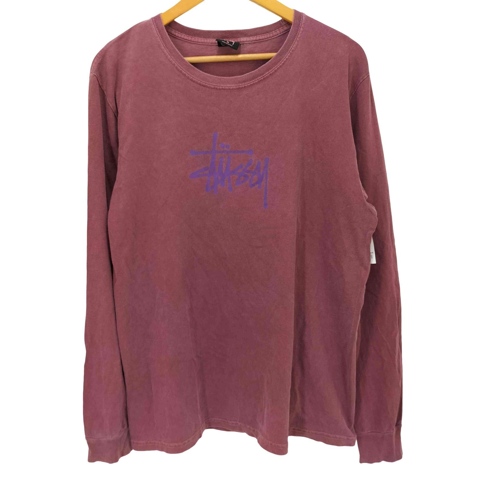 ステューシー Stussy クルーネックロゴL/S TEE メンズ  M