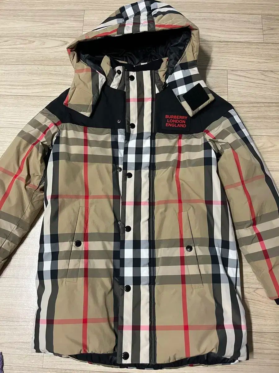 バーバリー キッズ チェック ダウン 12y