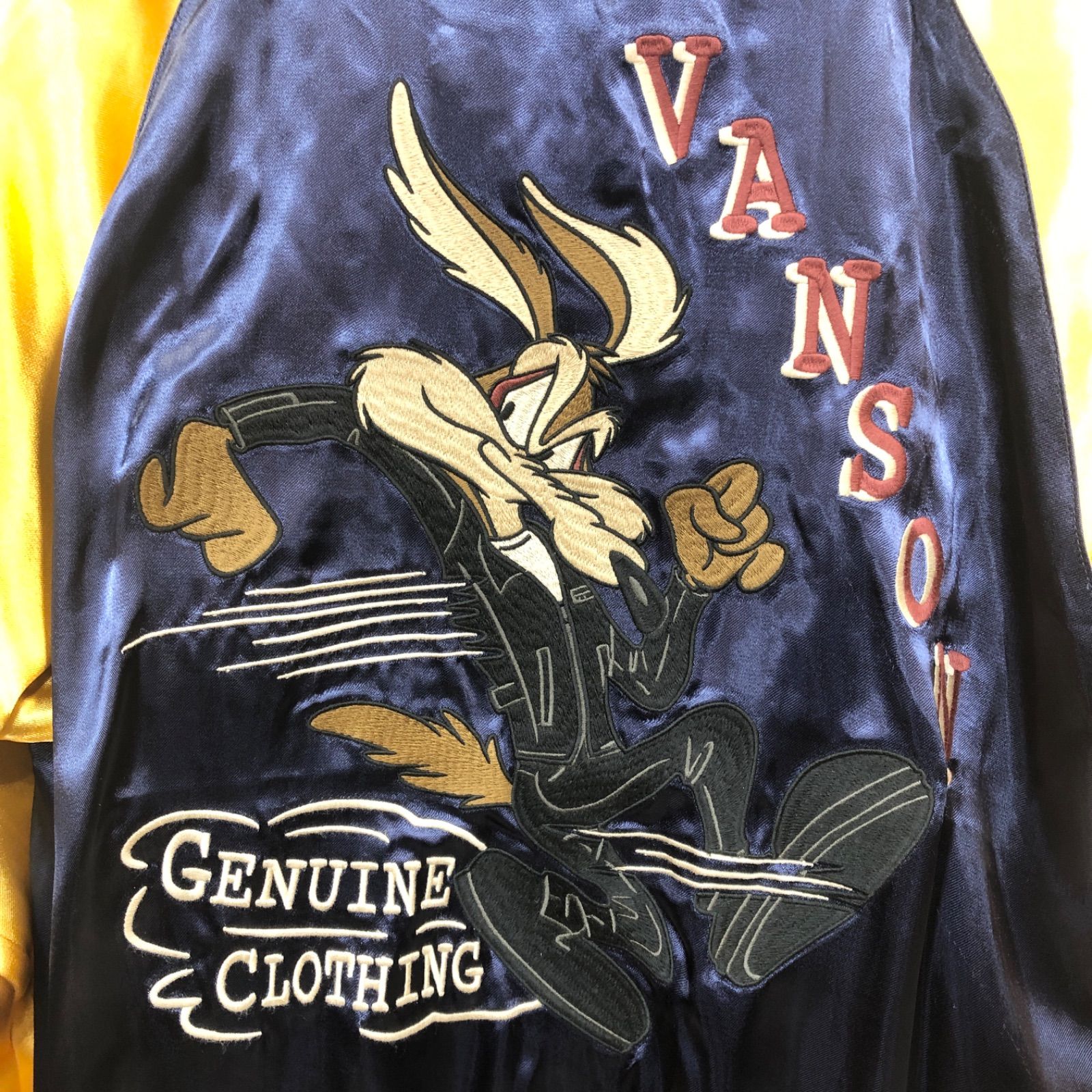 希少】VANSON×Looney Tunes スカジャン リバーシブル ベロア レーヨン ...