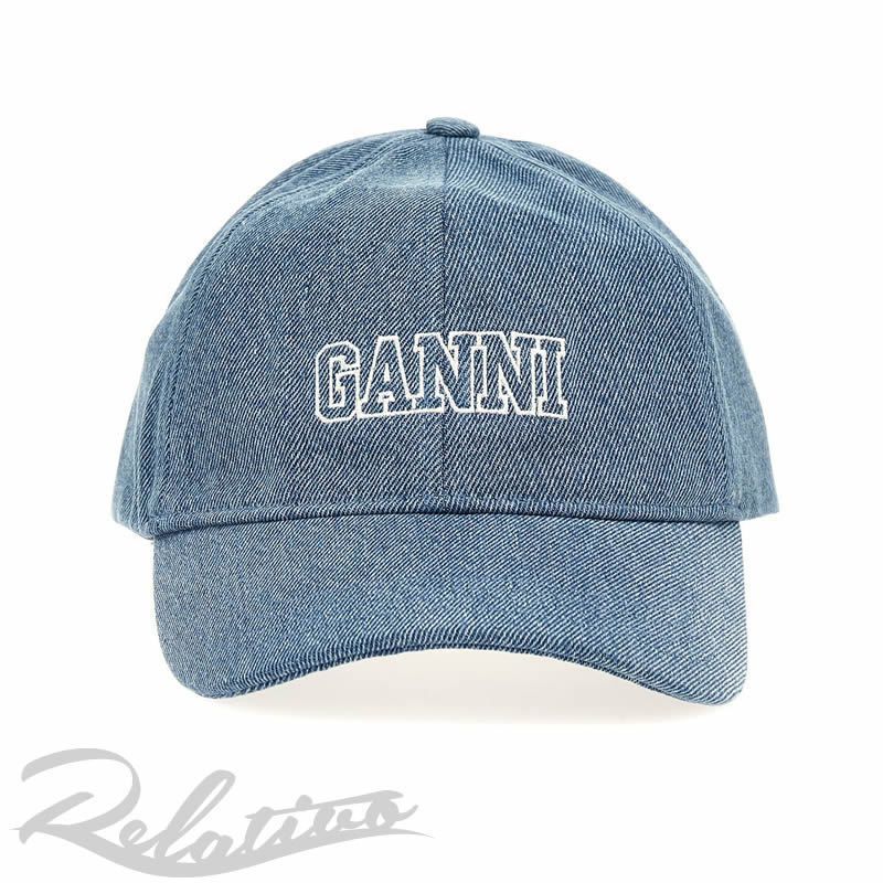 GANNI ベースボールキャップ Cap ロゴ 帽子 (Ganni/キャップ