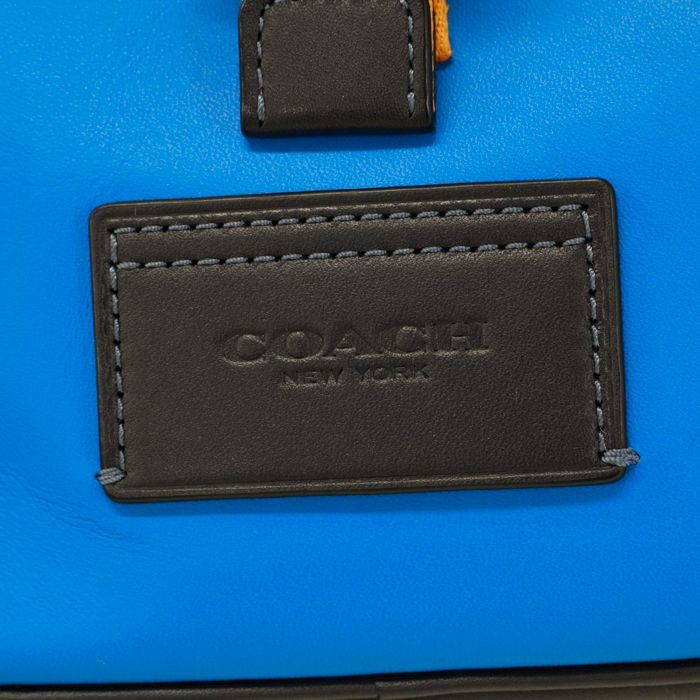 【極美品】COACH コーチ　ボディ　バッグ レザー　カラーブロック コーチ COACH トラック パック スムースカーフレザー カラー