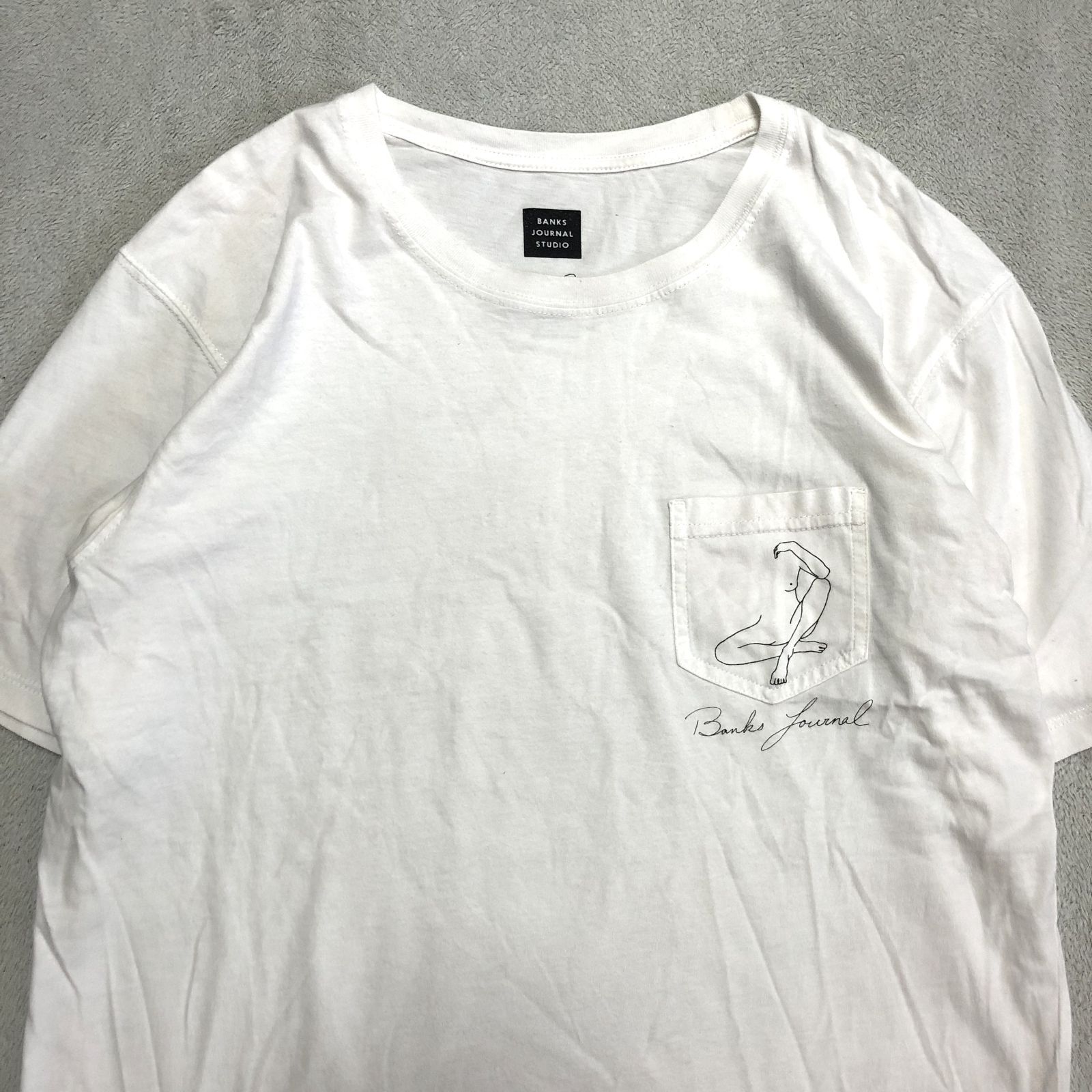BANKS JOURNAL ショートスリーブTシャツ 半袖カットソー ポケットT 