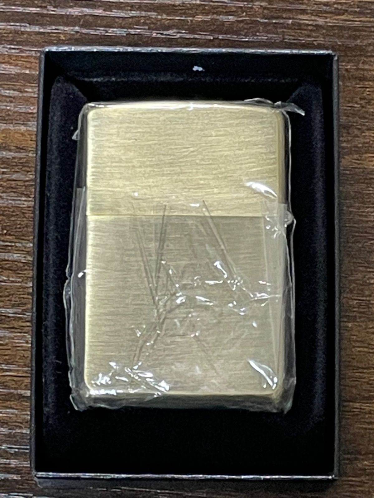 zippo ゴールド アニマル 筆記体 GOLD SOLID BRASS 1995年製 年代物