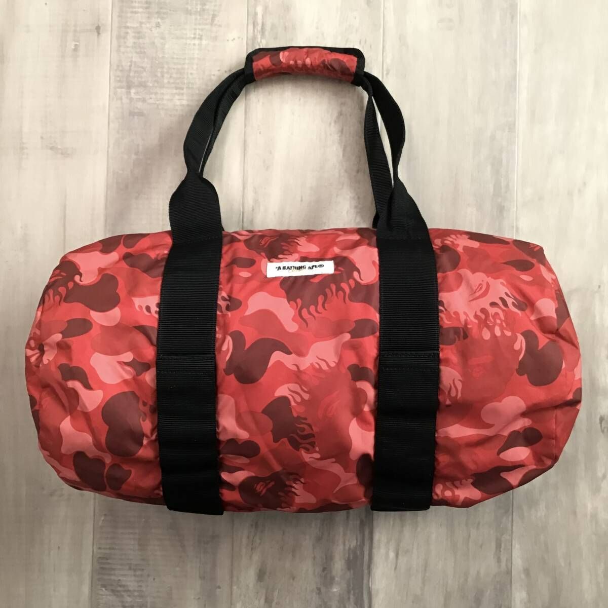 ☆激レア☆ Fire camo ボストンバッグ a bathing ape BAPE flame 