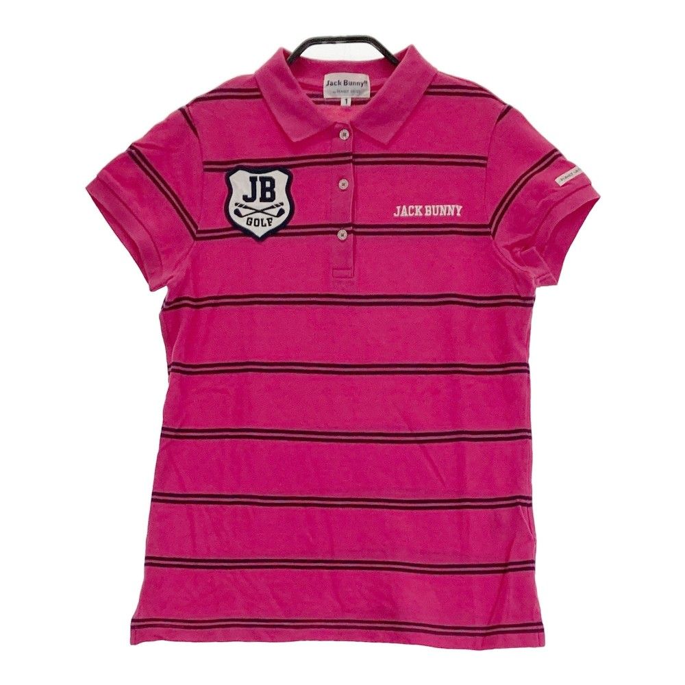 サイズ：1 JACK BUNNY ジャックバニー 半袖ポロシャツ ボーダー柄