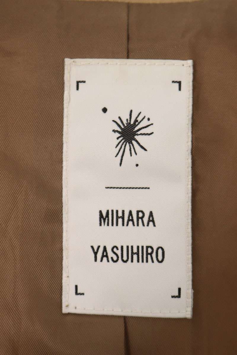 ミハラヤスヒロ 71451302 ジャガードラグランチェスターコート メンズ  