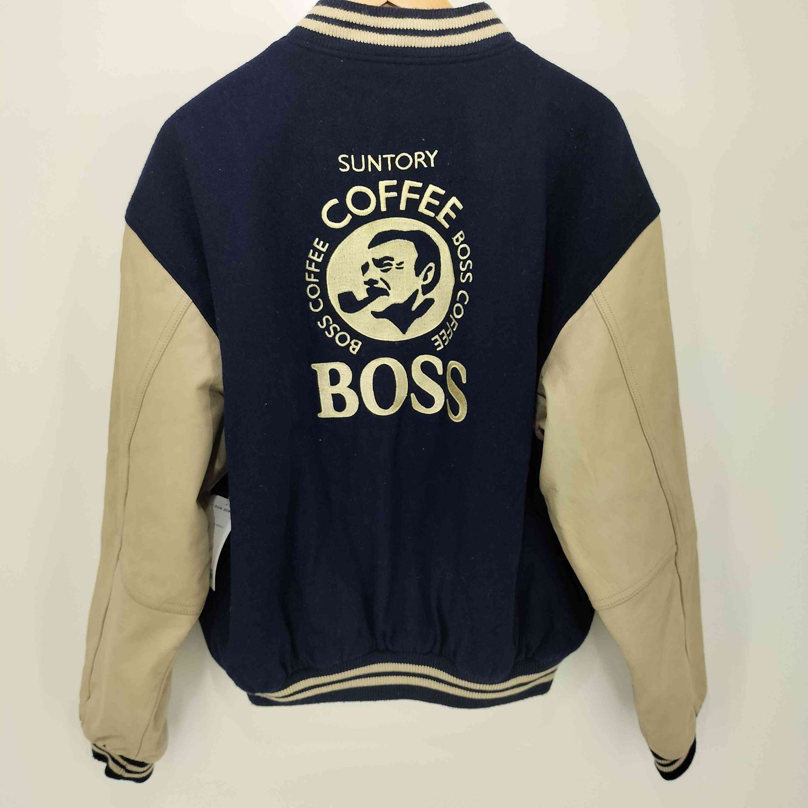 SUNTORY オリジナルデザイン スタジアムジャンパー サントリー SUNTORY ORIGINAL DESIGN 企業ロゴ刺繍 袖切り替え