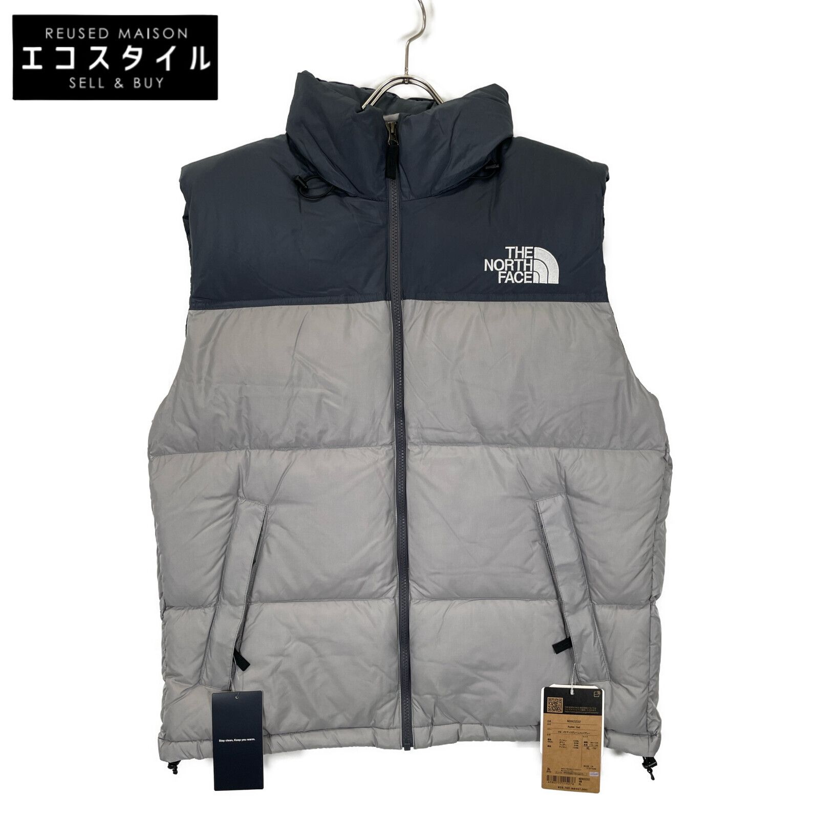 THE NORTH FACE ノースフェイス ND92232 ｸﾞﾚｰ ﾇﾌﾟｼ ﾍﾞｽﾄ XL - メルカリ